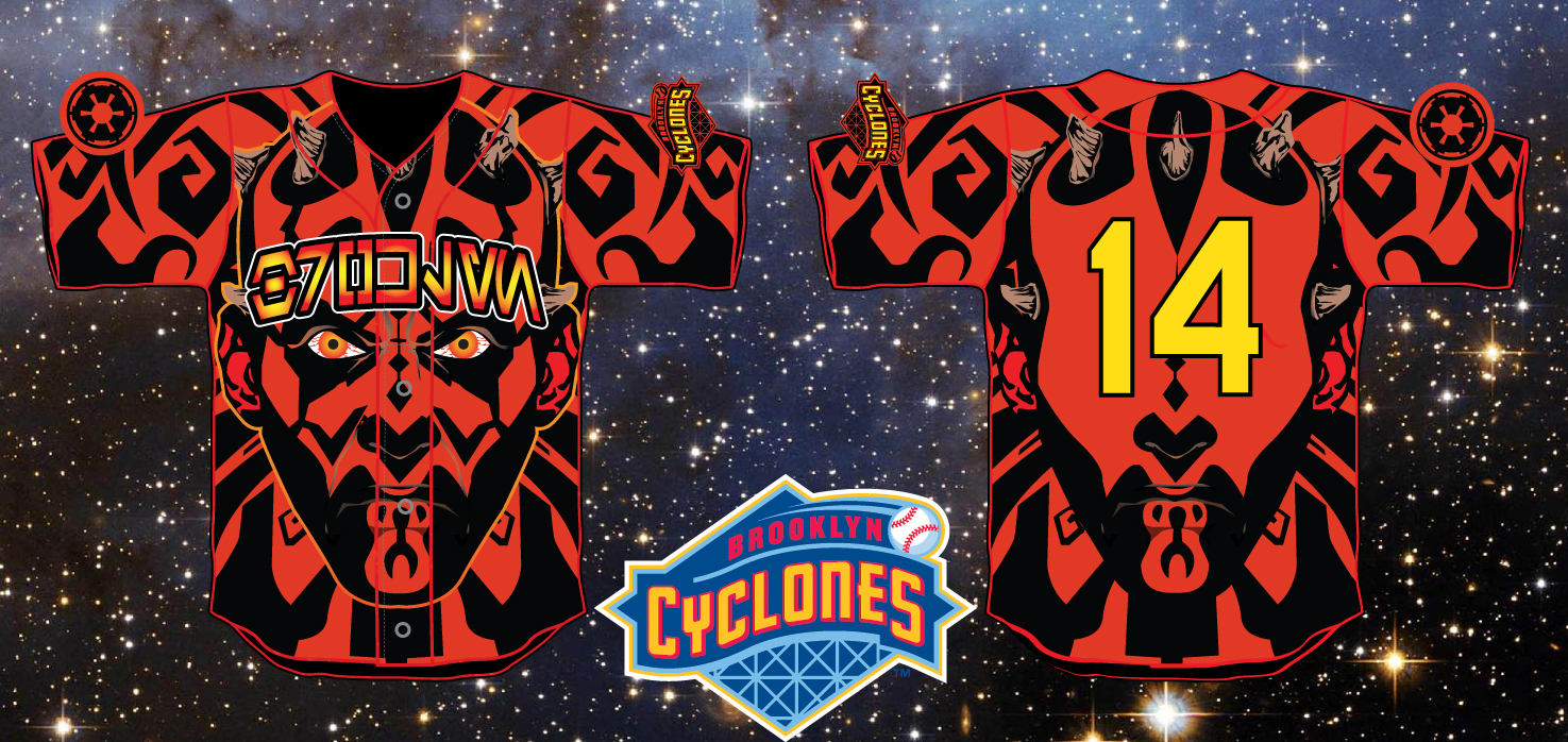 Brooklyn Cyclones to Wear Darth Maul's Giant Face